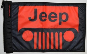 Jeep Grill Flagge Red für immer Welle
