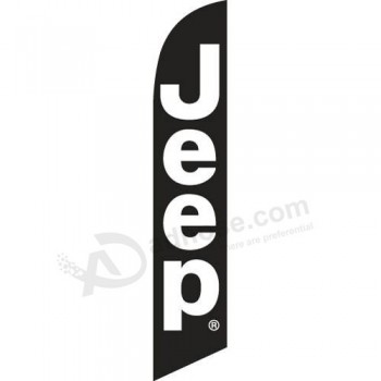 Wholesale custom high quality Jeep Feather Flag