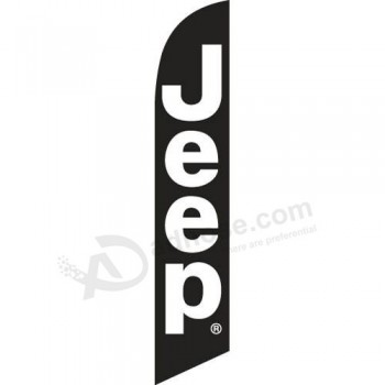bandera de plumas de jeep de alta calidad personalizada al por mayor