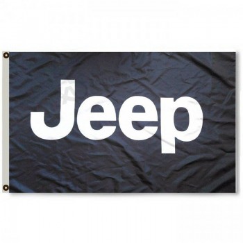 jeep bandera negra bandera 3x5ft wrangler cherokee waggonneer patriota brújula CJ TJ