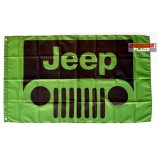 Jeep Flag Banner 3 x 5 Grill Grand Cherokee Renegade Kompass Wrangler JK Rubicon