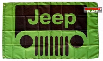 Jeep Flag Banner 3 x 5 Grill Grand Cherokee Renegade Kompass Wrangler JK Rubicon