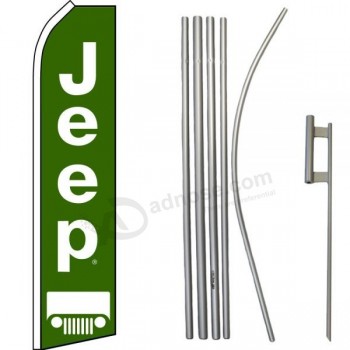 Jeep Super Flag & pole-set
