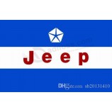 Jeep-Flagge, 90 * 150 cm, 100% Polyester, Banner