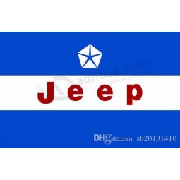 Jeep-Flagge, 90 * 150 cm, 100% Polyester, Banner