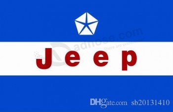 Jeep-Flagge, 90 * 150 cm, 100% Polyester, Banner
