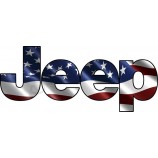 Avgrafx Jeep Farbe Aftermarket Aufkleber amerikanische Flagge Aufkleber 6 x 2,5 Zoll Paar