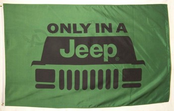 jeep flag 3 'X 5' indoor outdoor solo in un banner jeep