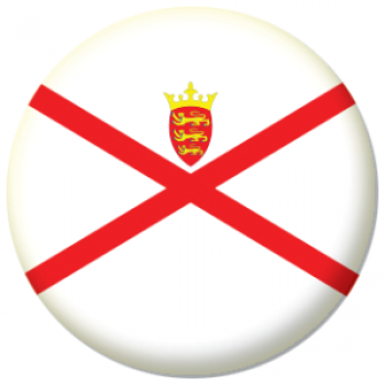 jersey island flag 25mm Pin button badge