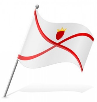 Флаг Джерси, размахивая вектор с высоким качеством