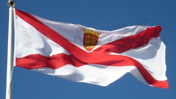 vlag van Jersey om op bevrijdingsdag boven Westminster te vliegen