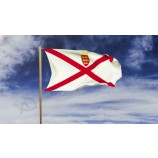 jersey flag waving in the stock footage video (100% royalty-free)