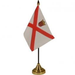 Polyester mini office Jersey table top flags
