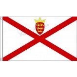 jersey kanaal eilanden vlag 5'x3 '(150cm x 90cm) - geweven polyester