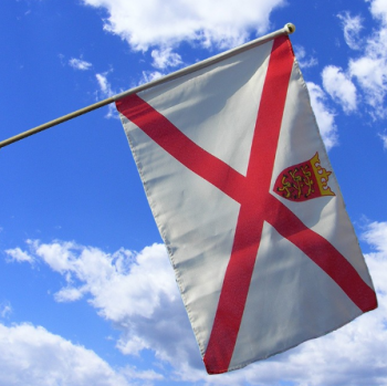 Bandeira de mão de jersey mini uso festival com mastro