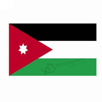 bandiera nazionale della Giordania stampata all'ingrosso 3 * 5ft di alta qualità