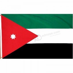 Hot Selling 3x5ft Large Digital Printing Polyester National Jordan Flag