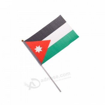 Buena calidad barato pequeño jordania ondeando la bandera