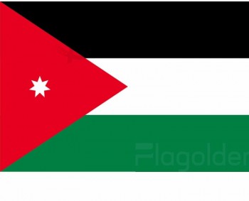 bandera de jordania para publicidad poliéster resistente resistencia al viento volador