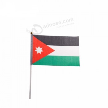 aangepaste 100d polyester digitaal geprinte Jordan handvlag