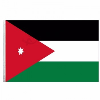 요르단 국기 국기 야외 장식 비행 깃발 배너