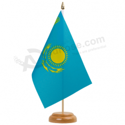 Kazakstan national table flag Kazakhstan country desk flag