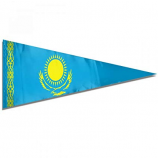 decorative polyester triangle kazakhstan bunting flag banners