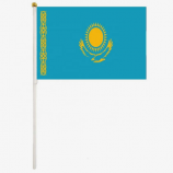 kazakstan country hand flag kazakhstan handheld flags
