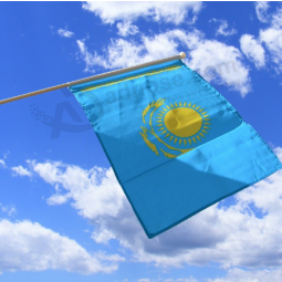 Kazakstan Hand Held Small Mini Flag Kazakhstan Stick Flag