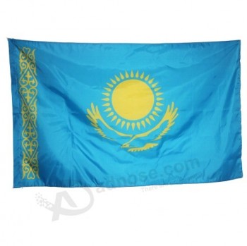 bandiera nazionale kazakistan di seta stampa per uso esterno