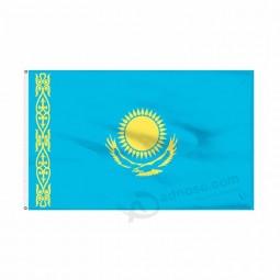 Kazakstan giant silk screen printing kazakhstan flag