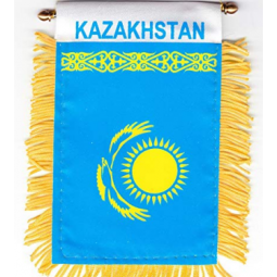 Small size car window rearview mirror kazakhstan flag