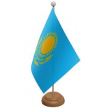 professional printing kazakstan national table flag with base