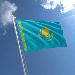 Digital Printing Banner Polyester Kazakhstan National Flag