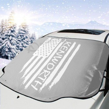 mattrey美国国旗肯沃思汽车挡风玻璃遮阳罩前水阳光雪盖
