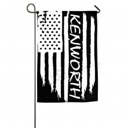 HOOSUNFlagrbfa American Flag Kenworth Yard Flag Patio Garden Flags Outdoor Banner 12x18 Inches