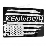 lkbihl amerikanische flagge kenworth individuell und personalisiert, einseitig, aluminium, schild 11.8 * 7.9 in 1 packung