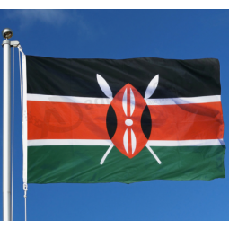 Großhandel Kenia Nationalflagge Banner benutzerdefinierte Kenia Flagge