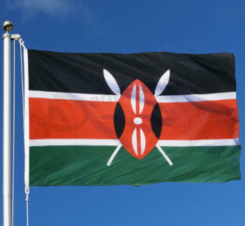 Großhandel Kenia Nationalflagge Banner benutzerdefinierte Kenia Flagge