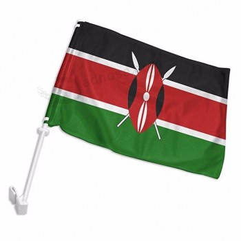banderas promocionales populares de la ventana del coche de Kenia del poliéster