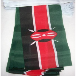 decorative mini polyester kenya bunting banner flag