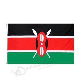 Professional custom made Kenya country banner flag