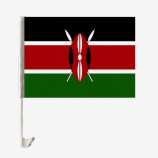 digital printing polyester mini kenya flag For Car window