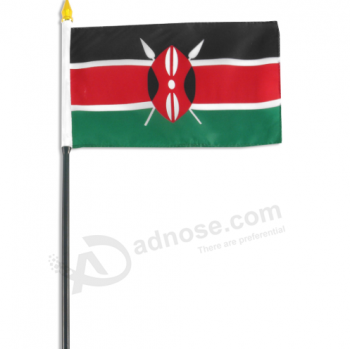 commercio all'ingrosso sventolando sventolando bandiera kenya