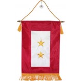 12 in x 18 in gestickten Zwei-Sterne-KIA Gold Wehrdienst Nylon Flagge Banner für zu Hause und Paraden