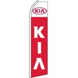 swooper flattern feder flagge KIA logo Rot weiß