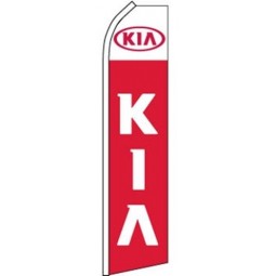 swooper flattern feder flagge KIA logo Rot weiß