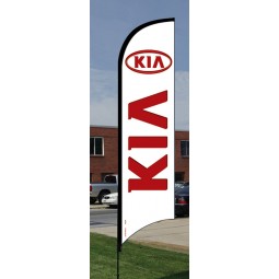 Großhandel benutzerdefinierte hochwertige 10 'Feder Flagge Kit - KIA - (Full Kit)