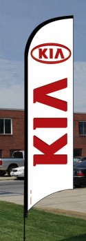 Großhandel benutzerdefinierte hochwertige 10 'Feder Flagge Kit - KIA - (Full Kit)