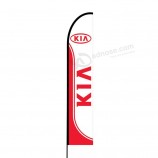 aantrekkelijke outdoor gedrukte promotionele zakelijke reclame swooper flutter veer vlag / banner complete paal Kit en spike, 15 voet - Kia vlag